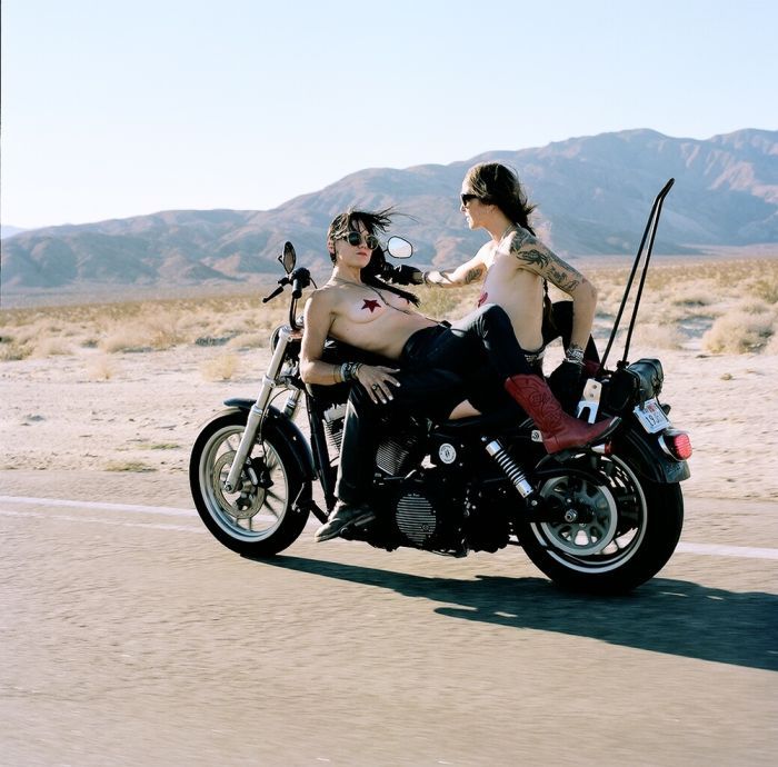 Girls on a motorcycle in Erbil