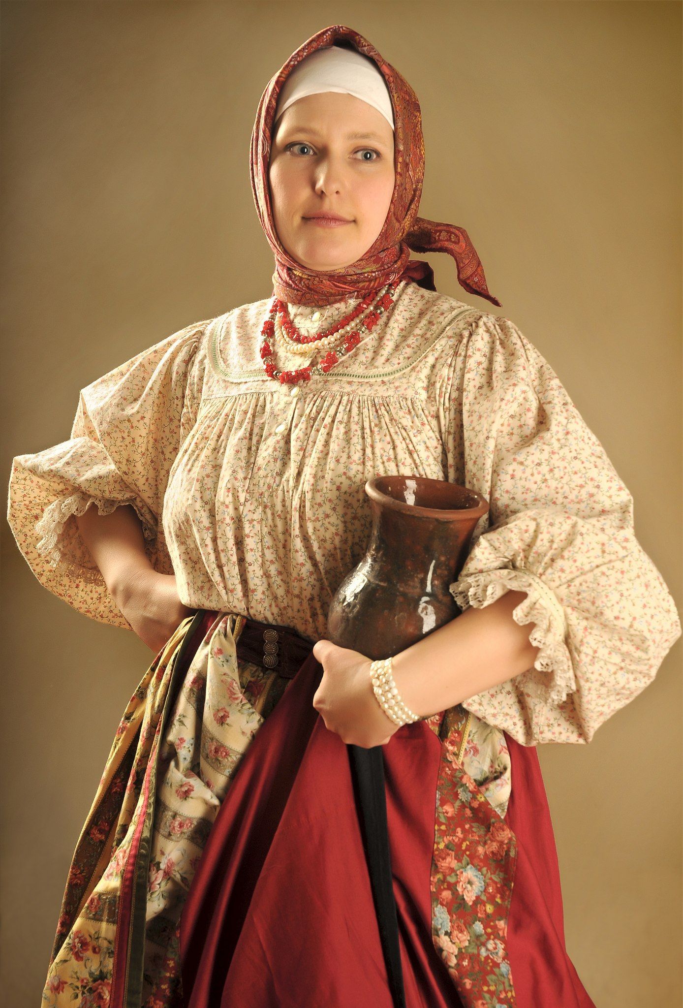 Girls in Slavic costumes in Erbil