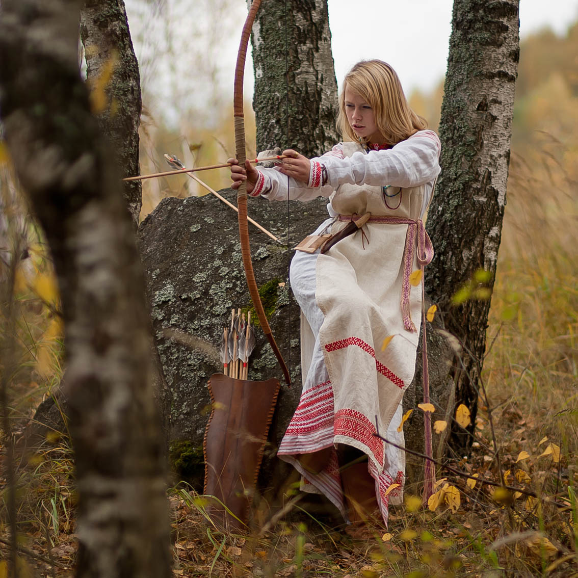 Sexy photo Girls in Slavic costumes in Erbil